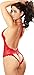 Amilia Sexy Lingerie Deep V Neck Lace Halter One Piece Teddy Nighty