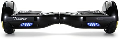 Vecaro GLIDE-BK Hoverboard 6.5" - Electric Self Balancing Scooter - UL2272 Certified - Samsung Battery - Best Hoverboard + Carrying Case - Black