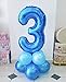 Tellpet Blue Number 3 Balloon, 40 Inch