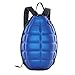 TANCHEN Creative Grenade Bomb Turtle Shell Backpack Cool Schoolbag (Blue)
