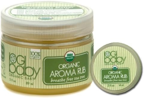 OGbaby Breathe Free Tea Tree Organic Aroma Rub - 3oz