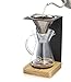 Osaka Wood Pour-Over Coffee Station - Full Brewing Set for a Homemade Pourover - 20oz. Capacity. Mount Zao