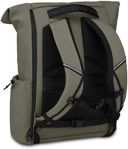 Mochila de Trabajo Invict-Act Fold, Gris, monocompartimento con Bolsillo PC 15,6", Bolsillo para Botella y Fondo Reforzado, Mochila espaciosa 32 L para Oficina y Universidad, para Hombre y