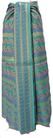 Thai Myanmar Tradition Synthetic Silk Fabric Hongsa#59-105 for women Skirt # MF7