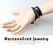 Lefinis Halloween Punk Antique Skull Stars Cross PU Leather Bracelet Unisex