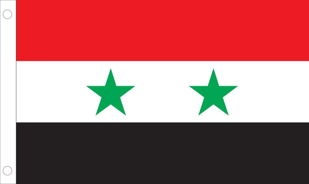 Allied Flag Outdoor Nylon Syrian Arab Republic United Nation Flag, 4 by 6-Feet