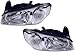 Nissan Maxima Replacement Headlight Assembly (with Chrome Bezel) - 1-Pair