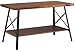 Olee Sleep 48” Solid Wood & Dura Metal Legs Sofa Table, Rustic Brown