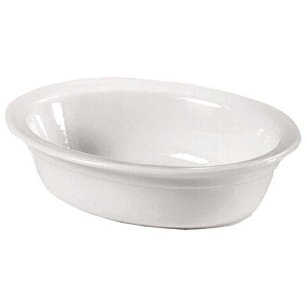 Genware NEV-PD1-W Royal Lipped Pie Dish, 17.5 cm, White (Pack of 6)