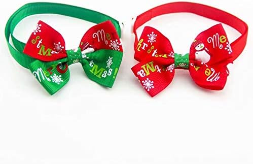Christmas Series Dog Bow tie Bow Double Color Double Bow tie