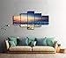 Cao Gen Decor Art-AS40139 5 Panels Framed Wall Art Blue Ocean Sea Canvas Prints Picture Seaview Pictures Painting On Canvas Modern Seascape Home Office