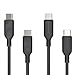USB Type C Cable, RAVPower USB C to USB C Charger (2 Pack, 3ft and 6ft), Fast Charging Cord for Samsung Galaxy S9 S8+ Note 8, LG G6 G5 V30 V20, Google Pixel, Nintendo Switch and More (Black)