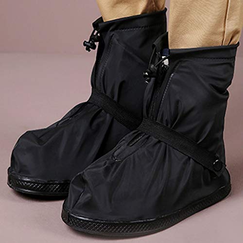 Shoe Covers, Waterproof Overshoes Reusable Slip Resistant, Rainy Gear Shoe Cases, Thick Rain Boots Socks, Outdoor Cycling Hiking