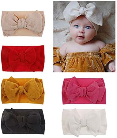 Baby Girl Bow Headbands Newborn Hairband Baby Turban Knotted Headband Nylon Elastic Headwraps for Children Hair Accessories
