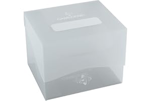 Gamegenic Side Holder 100+ XL Casual Deck Box | Double-Sleeved Card Storage with Flex Card Divider | Premium Card Protector | Cobra Neck Technology | Holds up to 100 Cards | Clear Color | Made