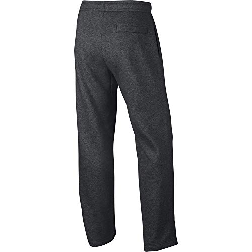 Nike Men's Sportswear Open Hem Club Pants, Charcoal Heather/White, X