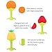 PROMENE Baby Teether Toys (4 Pack) - Soft Silicone Fruit Teething Toys Set For Toddlers & Infants, Baby Gum Massager