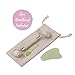 Jade Facial Roller for Face Massager – w/Gua Sha Tool - 100% Real Jade Anti Aging Eye Roller - Lymphatic Drainage Facial Massager