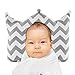 Head Shaping Pillow for Infants by Rockit Parents - Newborn Baby Pillow with Neck Support - Prevents Flat Head Syndrome - 3D Air Mesh and Cotton - Gray and White Crown Shaped - Almohadas para Bebes