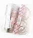 Bunny Party Cups - 12 Set Plastic Lids Straws Somebunny is One First Birthday
