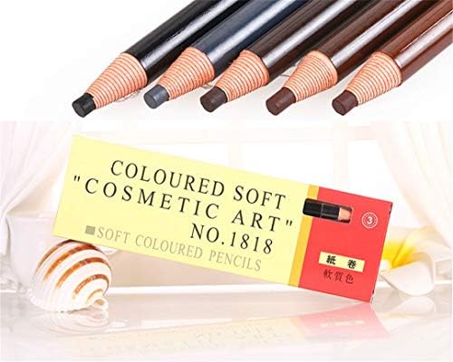 1Pc Eyebrow Pencil Colored Soft Cosmetic Art Permanent Makeup Waterproof Tattoo Dark Brown