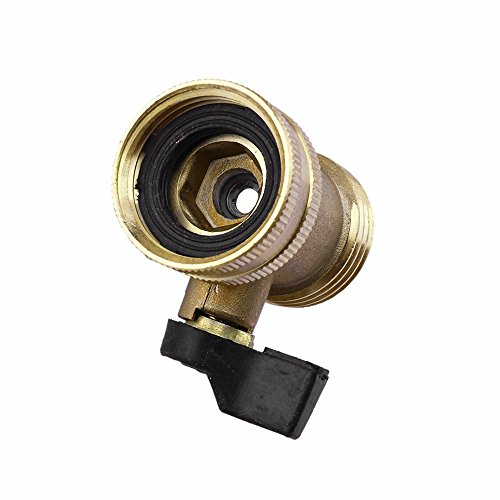 2 Pcs 03V Heavy Duty 3/4 Hose Valve Brass Hose Quick Connect with Shut Off Garden Hose Connector to Control Water Flow