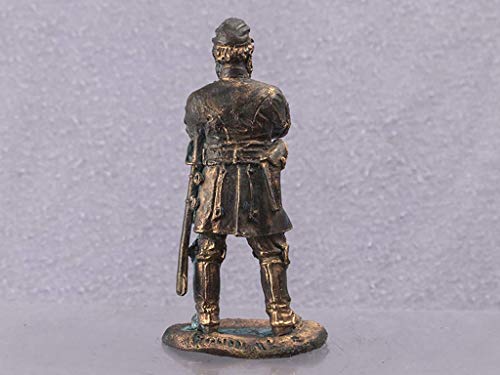 Jackson "Stonewall" Confederate General Civil War in 1865 in the United States. 54mm collectible statue. Copper figur sculpture Gift for man