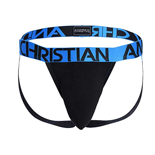 Andrew Christian Sexy Mens Underwear Almost Naked Premium Jock Black