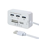 Micro USB 3.0 SD Card Reader, OXOQO Universal 3 Port External Multi High Speed Memory Card Reader with SDHC/ T-Flash/ MS DUO / M2 for PC Laptop Mac