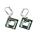 Sterling Silver Leverback Earrings Square