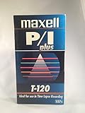 Maxell P/I Plus T-120 VHS, Pack of 10