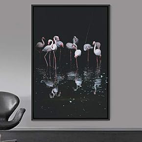 signwin Framed Canvas Wall Art Group of Birds...