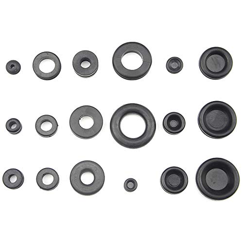 XLX 125Pcs 18 Sizes Rubber O-Ring Gasket Silicone Sealing Repair Box Washer Seal Assortment Set for Plumbing Automotive General Repair