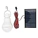 Szyoumy Solar Powered Led Light Bulb Portable Led Solar Lamp Spotlight with 0.8W Solar Panel for Outdoor Camping Tent Fishing Lighting(Used 5-6hours)