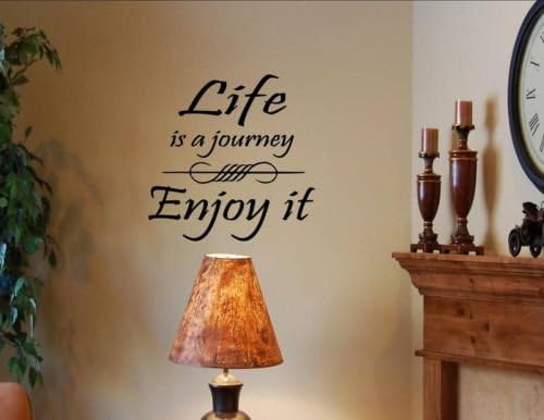 FAWER LIFE IS A JOURNEY ecal Vinyl wall art stickers Vinyl Decor Quote lettering sayings kitchen sport Bedroom home decor