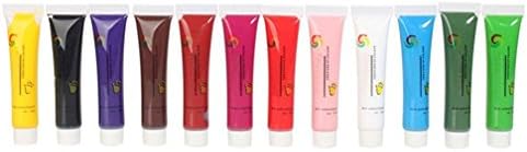RuiChy 12 Color Pro 3d Nail Art Design Acrylic Gel Paint Painting Tube Pigment Set
