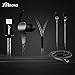 ZINSOKO Type-C Earbuds Ceramic Corded Earphones with CLDA Hi-Fi Stereo Sound, Ergonomic In-Ear Design, Passive Noise-Isolation for Smartphones, Tablets, Notebooks (Black)