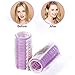 Yousha DIY Self Grip Plastic Hair Roller Curler, Heatless Snap Bang Roller with Clip, Hairdressing Curlers, 6pcs, Medium, Random Color