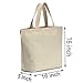 Axe Sickle 4 PCS Canvas Tote Bag Bottom Gusset 16 X 16 X 5 inch Heavy 12oz Tote Shopping Bag, Washable Grocery Tote Bag, Craft Canvas Bag with Handle, White