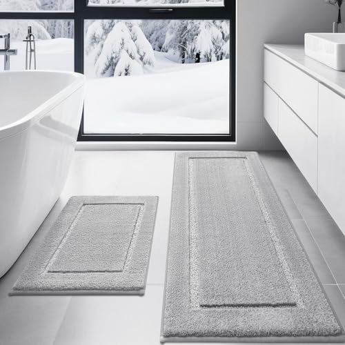 IM HOME Bath Mat Set Grey