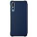 Huawei P20 Pro Case, PU Leather Smart Flip View Cover Case, Clear View Window, Auto Sleep & Wake up Function, Anti-drop/All-round Protection Case for Huawei P20 Pro (Navy Blue)