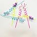Unicorn Party Favors - Premium Quality Reusable Unicorns Twister Jumbo Drinking Straws 24PC Set