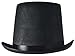 NJ Novelty - Top Hat Black Felt Costume Accessory Party Dress Up Hats Tall