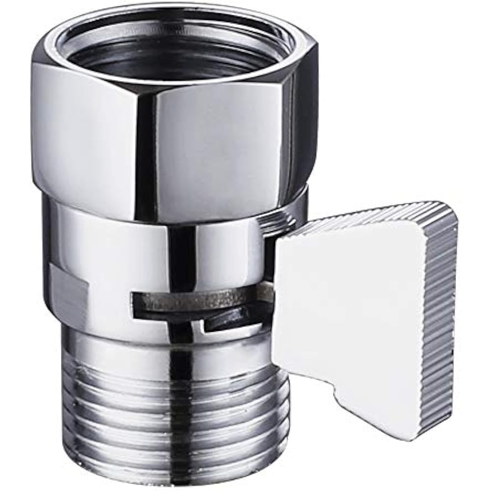 Shower Flow Control Valve Brass Water Pressure Regulator With On Off