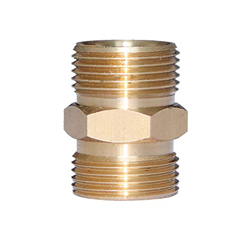 EDOU Pressure Washer Accessories,Brass Quick Coupler Fittings, Adapter Set,Quick Connect (M22-M22)