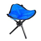 BS Bluesnow Portable Tri-Leg 3-Legged Stool for Outdoor Camping, Fishing, Hiking, Mountaineering