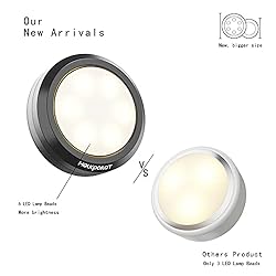 HOLKPOILOT Puck Lights with Remote Control, LED