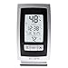 AcuRite Digital Indoor/Outdoor Thermometer with Intelli-Time Clock (Silver/Gray)