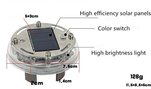 SHiZAK 12 LEDs Solar Flash Wheel Light 4 Modes Color for Car Vehicle Auto Decoration Lamp Tyre Auto Solar Energy Flashlight