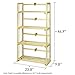 Furinno Pine Solid Wood 4-Tier Bookshelf